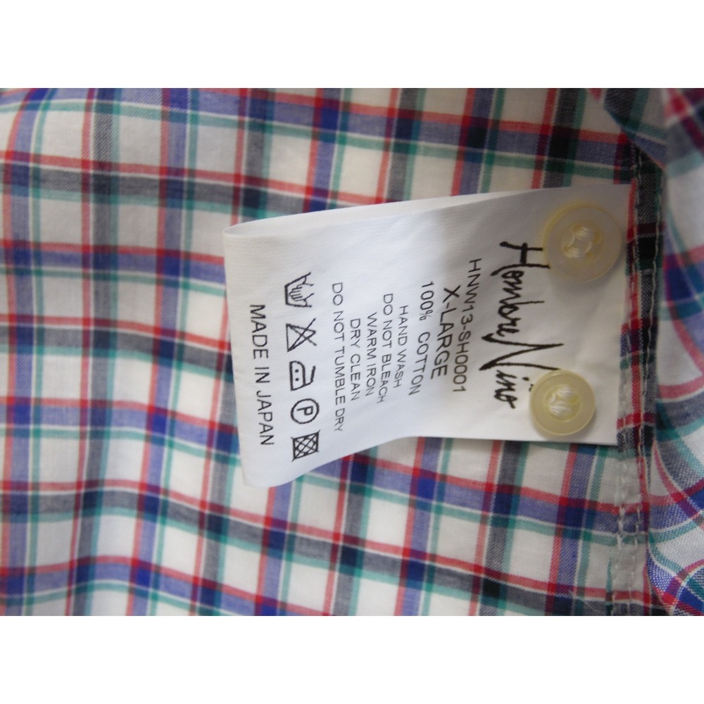 Hombre Nino Mens Multicolor Long Sleeve Cotton Button Up Front Shirt Size L/XL - Picture 9 of 11